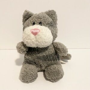 Gund Itty Bitty Pets Grey Tabby Cat Plush Mini 4” Stuffed Animal Toy Kitty Lovey